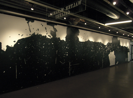 finished west wall of Mcnamara Gallery