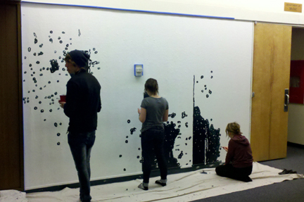 Day 1: south wall Front Door Gallery