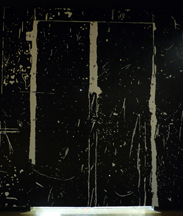 door to sculpture lab behind south wall